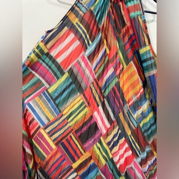 Ranna Gill (Anthropologie) Geo Halter Maxi Dress- M - Picture 5 of 10